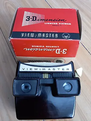 £10 • Buy View-Master Model F Vintage Boxed Black 3-Dimension Lighted Viewer