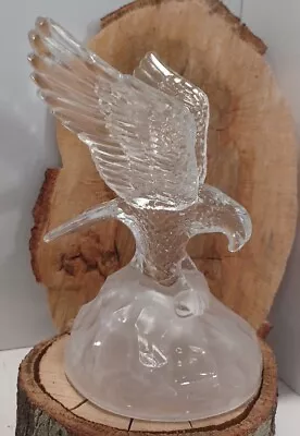 Cristal D'Arques Crystal Glass BALD EAGLE Figurine Statue - Made In France VTG • $30