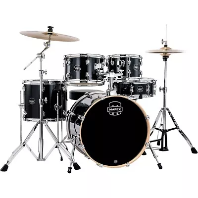 Mapex Venus 5-Piece Fusion Drum Set W/Hardware And Cymbals Black Galaxy Sparkle • $659