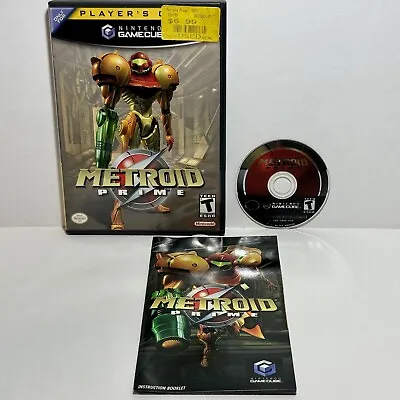 Metroid Prime Nintendo GameCube Box Game Minty Clean Disc Authentic Tested CIB • $34.97