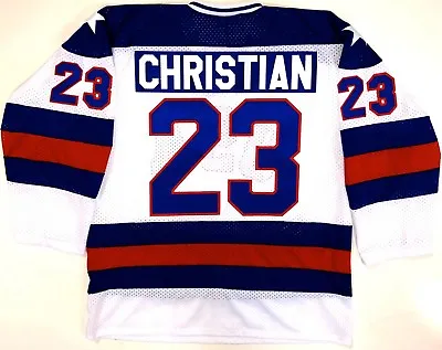 Dave Christian Team Usa Hockey White Jersey 1980 Gold Medal  Miracle On Ice  • $154.99