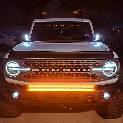 2022 FORD BRONCO CAPABLE BUMPER M&R 40  Lightbar Kit In AMBER • $359.99