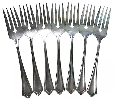 7 Salad Forks Par Plate Vernon Ashley Oneida Community Vtg 1917 • $29.22