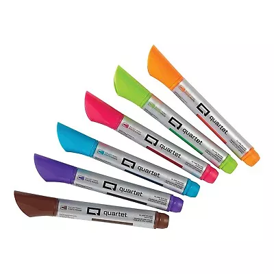 Quartet Premium Dry Erase Markers Bullet Tip Assorted Color Inks 6/Pack (79556) • $15.28