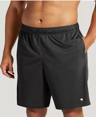 Men’s Jockey Performance Sport Elastic Waist Shorts Pockets Gray Size Large • $14.39