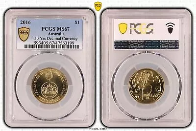 Australia 2016 Changeover One Dollar $1 Coin PCGS MS67 #3199 • $95