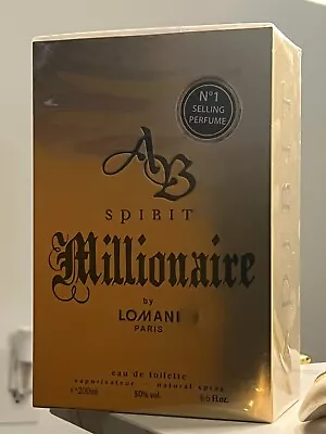 AB Spirit Millionaire By Lomani 6.6 Oz EDT Cologne For Men Brand New In Box • $47