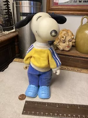 Vintage 1966 Snoopy 8” Doll Knickerbocker Toys Articulated Jointed • $24.99