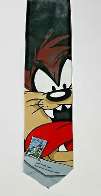 1997 Tazmanian Devil Neck Tie Looney Tunes USPS Stamps Vintage New With Tags • $9.07