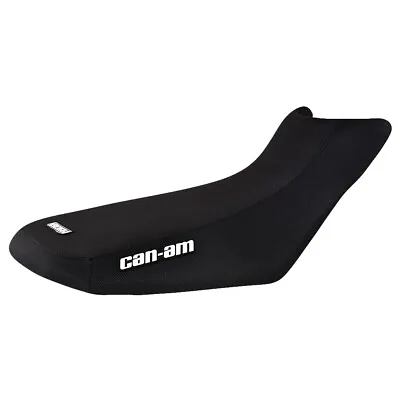 Can Am Outlander Max 450 570 650 850 1000 Gripper Seat Cover ALL BLACK Logo #292 • $54.95