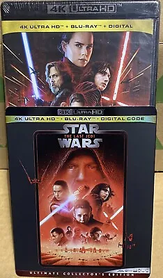Star Wars: Episode VIII: The Last Jedi 4K Ultra HD + Blu-Ray + Digital Code New • £15.41