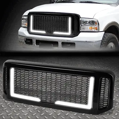 $124.99 • Buy [led Drl]for 05-07 Ford F250-f550 Super Duty Diamond Mesh Front Bumper Grille