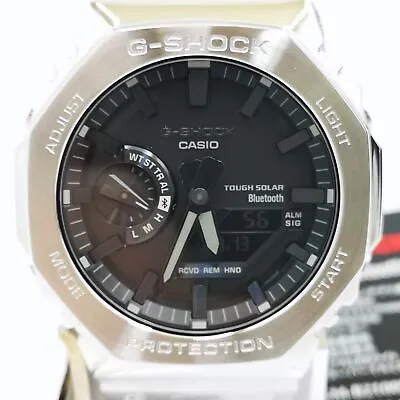 CASIO G-SHOCK GM-B2100D-1AJF Black FULL METAL Silver Solar Watch Men New In Box • $402