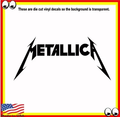 Metallica Name Sticker Decal For Car Van Truck Laptop Bike • £4.81