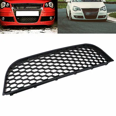 Front Center Lower Bumper Grille Mesh Cover Black Fits VW Polo MK4 9N3 2005-2009 • $28.68