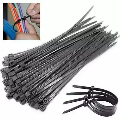 Cable Ties Nylon Zip Tie Wraps Strong Long - All Sizes & Colours - Best Quality • £4.47