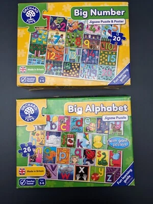 £7.80 • Buy Orchard Toys Bundle - Big Alphabet  &  Big Number Jigsaw Puzzles