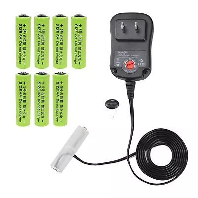 Battery Eliminator Replacement Kit Adjustable AC Power Supply Adapter (AA) • $39.23