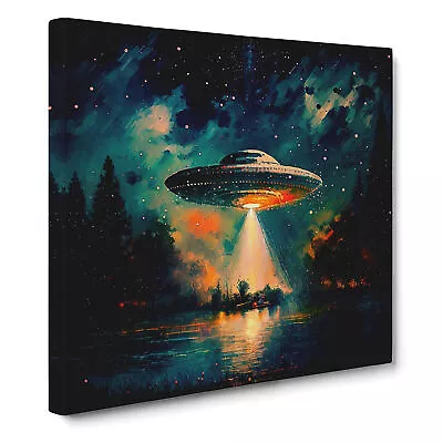 Ufo Post-Impressionism Canvas Wall Art Print Framed Picture Home Office Decor • $31.51