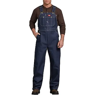 Dickies Men's Coverall Bib Overall Workwear Cotton Denim Adjustable Strap 83294 • $57.88