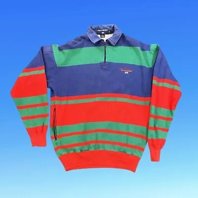 ◼️ Vintage Polo Sport Ralph Lauren 90s Quarter Zip Sweater Spellout • £65