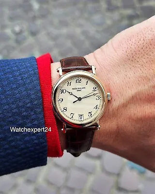 Patek Philippe Calatrava 35mm Ref 5053R 18k Rose Gold • $23500