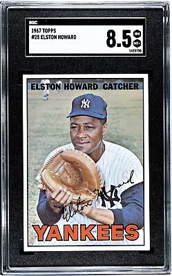 1967 Topps #25 ELSTON HOWARD New York Yankees SGC 8.5 NM/MT Condition • $90