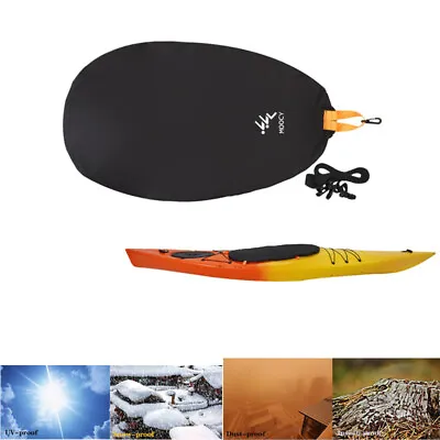 Kayak Cockpit Cover Universal Waterproof Cover Keep Hatch Hole Seat Clean S-XL • £13.18