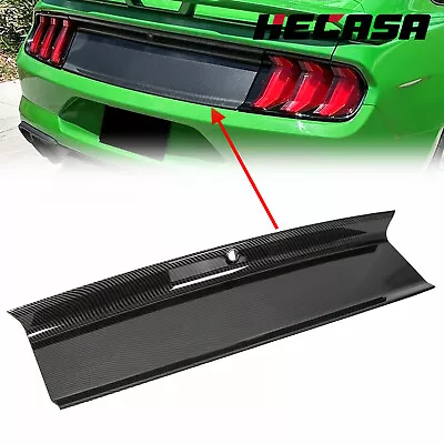 For 2015-2023 19 Ford Mustang Carbon Fiber Look Trunk Decklid Panel Trim Cover • $50.20