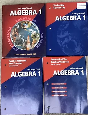 Algebra 1 Tests Teacher Solution Larson McDougal Homeschool Curriculum Bundle • $87.99