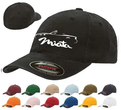 1989-97 Mazda Miata Sports Car Classic Outline Design Flexfit Hat Cap • $20