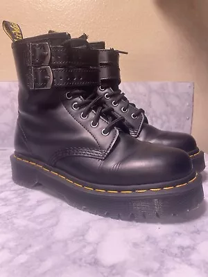 Dr. Doc Martens Boot Alt Buckle Goth Chunky 80s 90s Y2K Work • $84.98