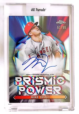 2021 Topps Company Mike Trout #PPA-MT Prismic Power Auto 57/99 • $225.50