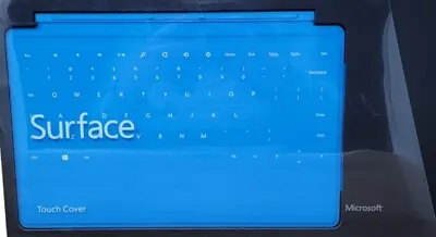 Microsoft Surface Touch Cover Keyboard Cyan Blue Model 1515 D5S-00004 • $35