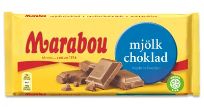 2 Pack Marabou Chocolate Bar 185-200g ( 6.5-7.0 Oz ) Made In Sweden • $25