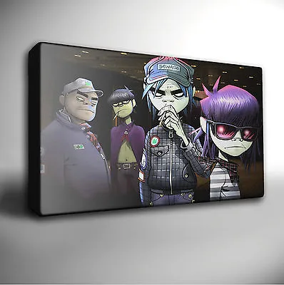 GORILLAZ - Canvas Wall Art Giclee Print Poster Picture +Many Sizes Available • £6.99