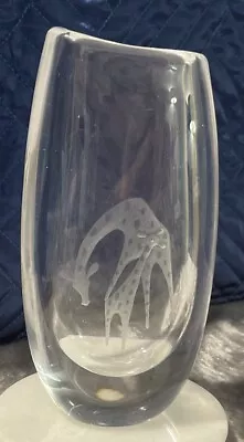 Kosta Boda Vicke Lindstrand Glass Giraffe Vase 46337 • $250