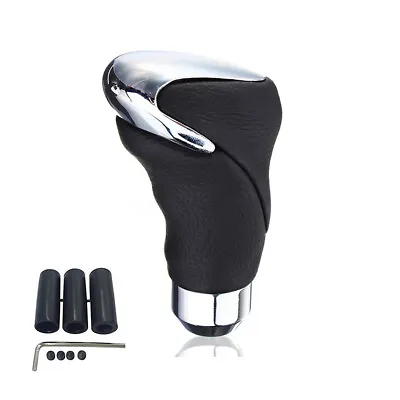 $15.74 • Buy Black Leather Universal Manual/Automatic Car Gear Stick Shift Knob Lever Shifter