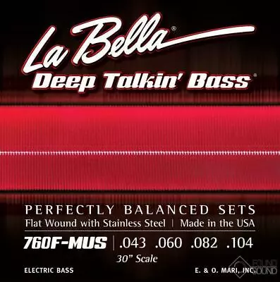 La Bella 760F-MUS Deep Talkin' Bass Flats For Mustang Basses • $77.23