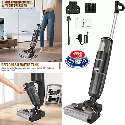 Floor Scrubber Battery Vacuum Cleaner Wet And Dry Cylinder Compact Cleaning Tool • $141.10