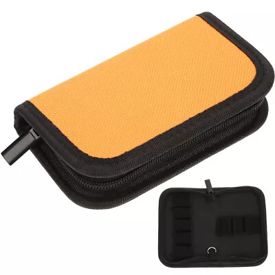  Travel Electronic Organizer Bag USB Holder Case Canvas Charger Cable • £6.78