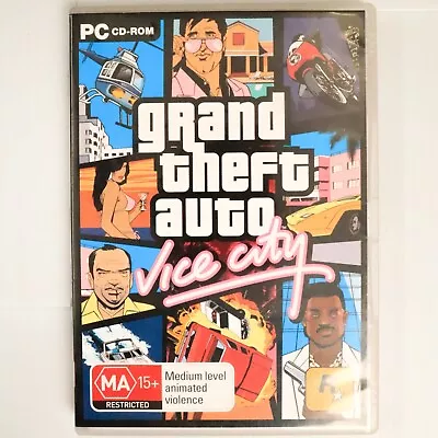 Grand Theft Auto: Vice City (Windows PC Game CD-ROM 2003) Action Shooter Game • $42.49