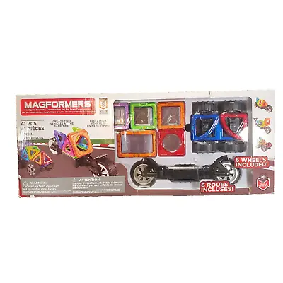 MAGFORMERS STEM Approved Amazing Wheels Magnetic Building Set Incomplete *READ* • $39.98