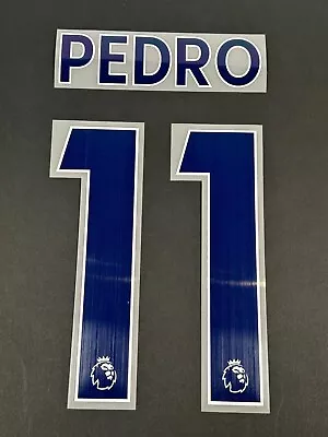2017 2019 Official Sporting Id Chelsea Pedro 11 Navy Player Size Name Set • £20