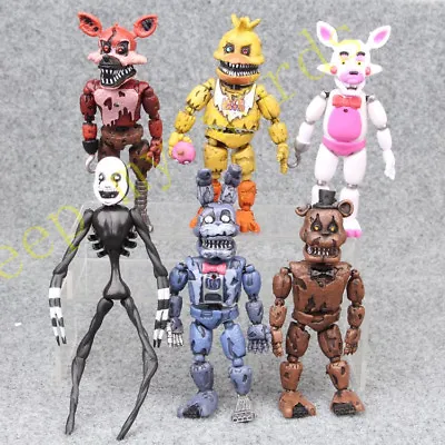 6Pcs FNAF Five Nights At Freedy's Plush Bear 17cm Action Figure Toy Model Gift • $31.99