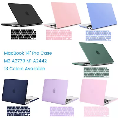 Matte MacBook Pro 14   2021-2023 A2918 A2992 A2779 A2442 Case Keyboard Cover Pro • $13.95