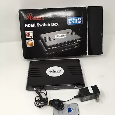 Rosewill 3-Port HDMI Switch Box 3-in-1  High Definition  • $12.99