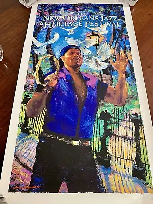 2013 Aaron Neville New Orleans Jazz Fest Poster Unsigned #594/10000. New. • $110