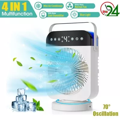 4in1 Evaporative Portable Air Cooler Fan Humidifier Mini Air Conditioner Cooling • $23.95