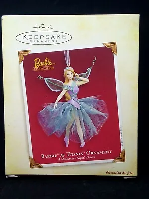 BARBIE TITANIA Fairy Queen Midsummer Night NEW Hallmark Christmas Ornament Dance • $9.99